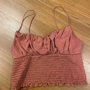Urban Outfitters Coral Crop Top Women’s Size Small